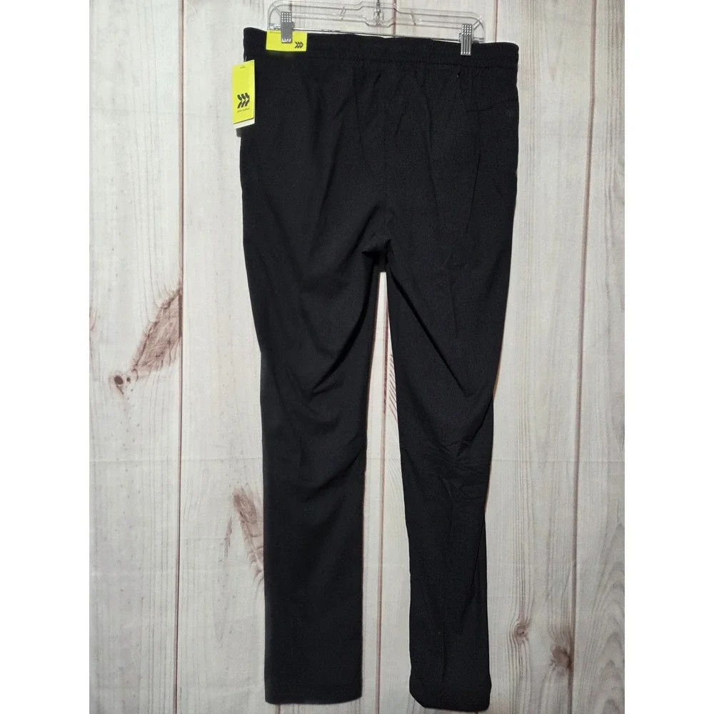 All in Motion‎ Mens Ripstop Pants Black Medium Moisture Wicking UPF 50+ Stretch